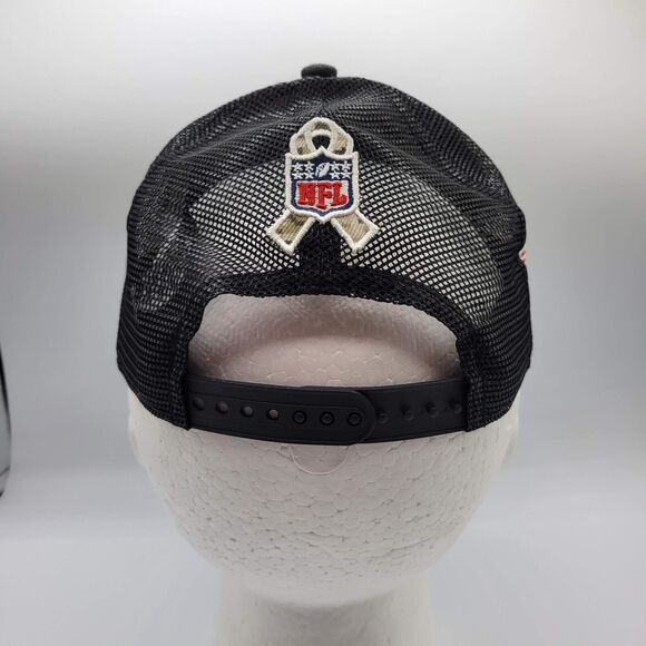 New Era New Orleans Saints Mens 9Forty Trucker Hat Camo 2021 Salute To Service - Picture 3 of 14